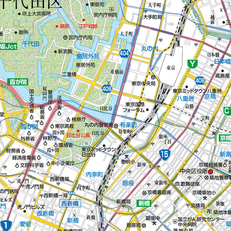 A東京都千代田区1/25000地図ダウンロード販売
