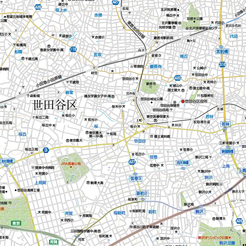 買取り実績  A東京都世田谷区1/25000地図ダウンロード販売 | 地図素材 地図・旅行ガイド