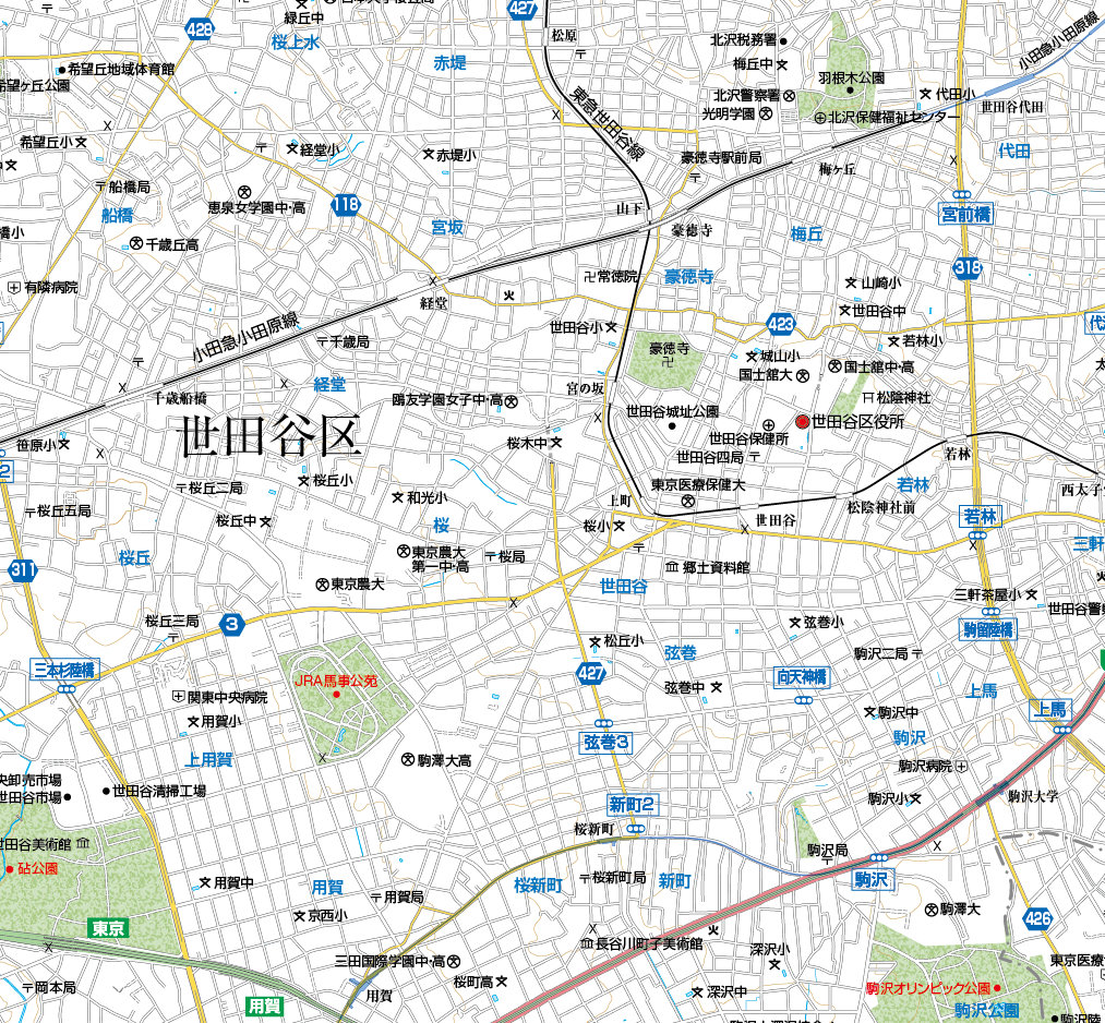 A東京都世田谷区1/25000地図ダウンロード販売 | 地図素材 A東京都世田谷区1/25000地図ダウンロード販売 | 地図素材