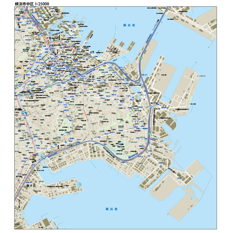 浜辺 横浜駅周辺 | タウンマップダウンロード