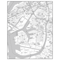 C大阪市大正区1／25,000白地図タウンロード販売