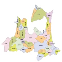 47都道府県行政区_青森県無料地図