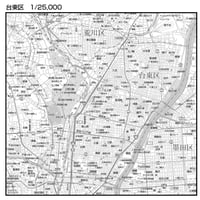 C東京都台東区1/25000白地図ダウンロード販売