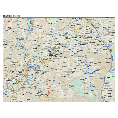 B横浜市栄区1/25000地図タウンロード販売