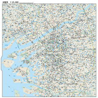B大阪市24区全図　1／25,000地図タウンロード販売