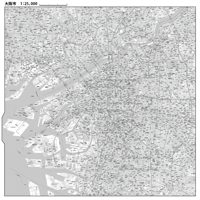 C大阪24区全図白地図　1／25,000タウンロード販売