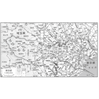 県別マップ　C東京都白地図ダウンロード販売