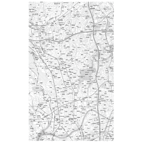C豊中市白地図1／25,000PDFタウンロード販売