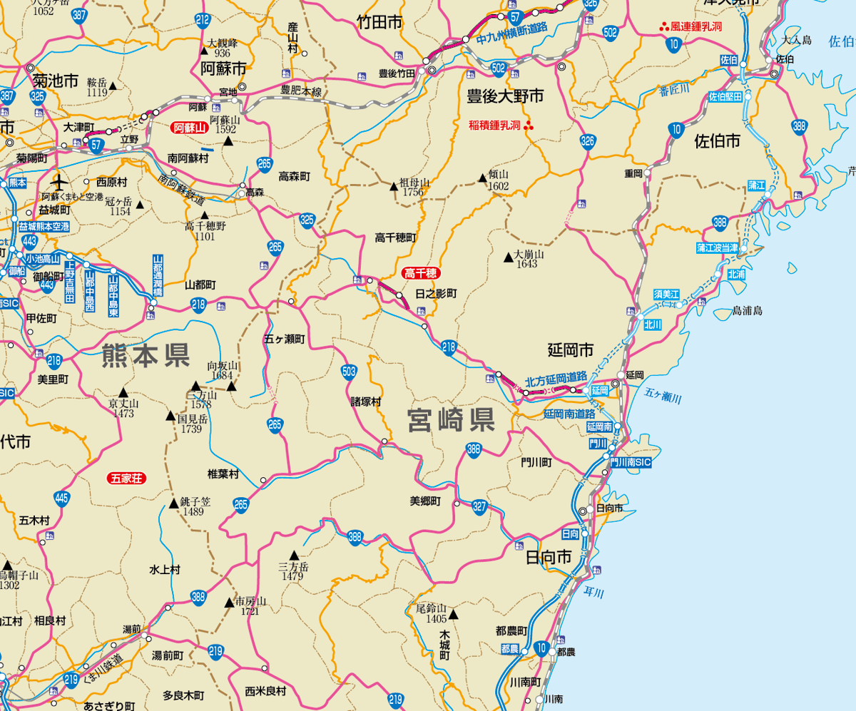 B地方別マップ 九州地方地図ダウンロード販売 | 地図素材