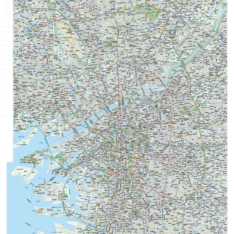 A大阪24区全図 1／50,000地図タウンロード販売 | 地図素材
