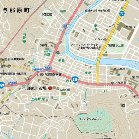 B与那原町1/20000地図ダウンロード販売