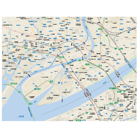 B大阪市西淀川区1／25,000地図タウンロード販売