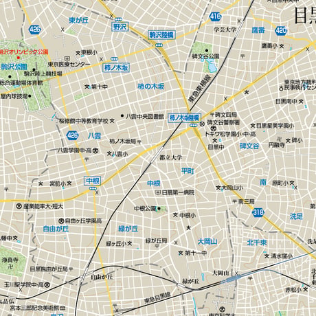 B東京都目黒区1/25000ダウンロード販売
