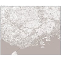 C神戸市全図　1／50,000白地図タウンロード販売