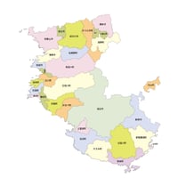 47都道府県行政区_和歌山県無料地図