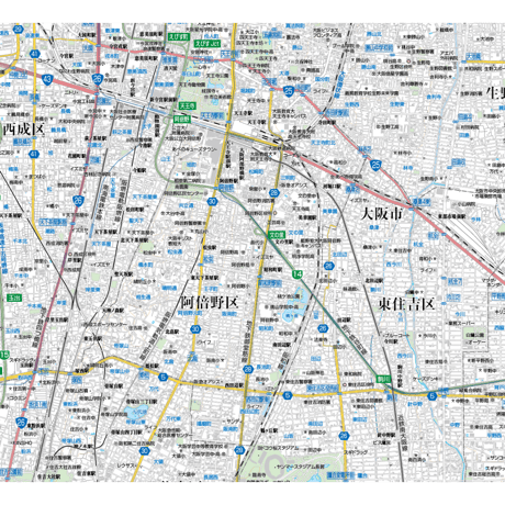 A大阪24区全図　1／25,000地図タウンロード販売