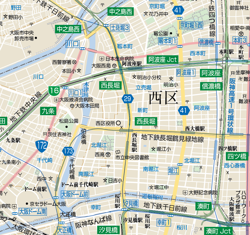 大阪市地図 大阪市 地図 - 旅行のとも、ZenTech