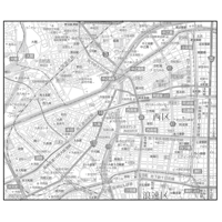 C大阪市西区1／25,000白地図タウンロード販売