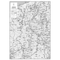 県別マップ　C長野県白地図ダウンロード販売