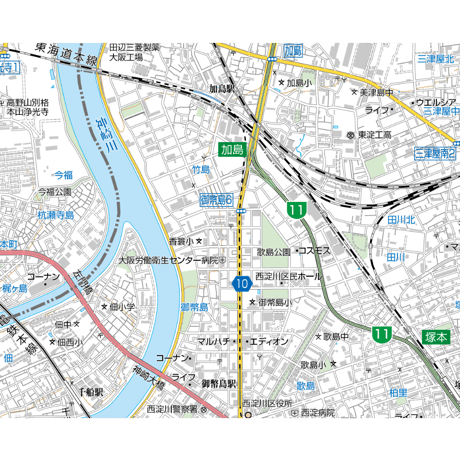 A大阪市西淀川区1／25,000地図タウンロード販売