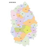 47都道府県行政区_岩手県無料地図