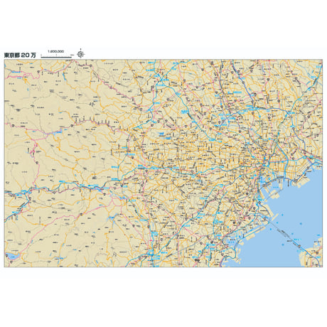 Bタイプ東京都詳細地図1/200000 ダウンロード販売