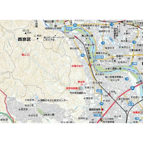 A京都市西京区　1／50,000地図タウンロード販売