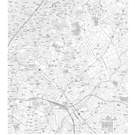 C豊明市1/25000白地図タウンロード販売