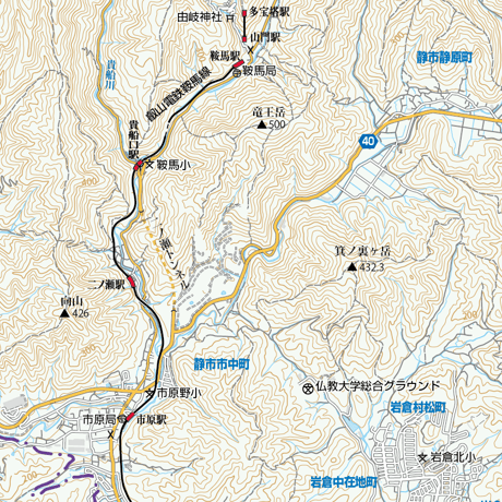 A京都市11区北部　1／50,000地図タウンロード販売