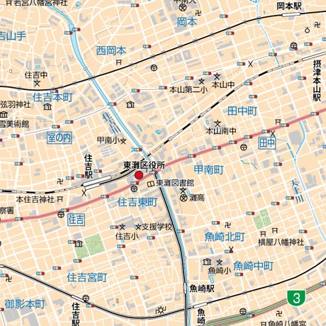 B神戸市東灘区1/25000地図タウンロード販売
