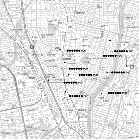 C横浜市都筑区白地図1/25000ダウンロード販売