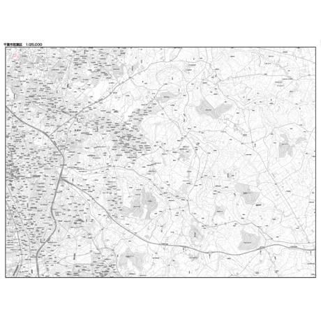白地図ピース 543616 白山 （はくさん Hakusan）, 地形図 Map by Pacific