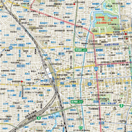 B名古屋市全図 1／25,000PDFタウンロード販売