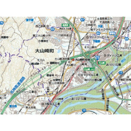 A京都府大山崎町　1／50,000地図タウンロード販売