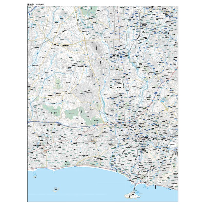 A藤沢市1/25000地図ダウンロード販売 | 地図素材