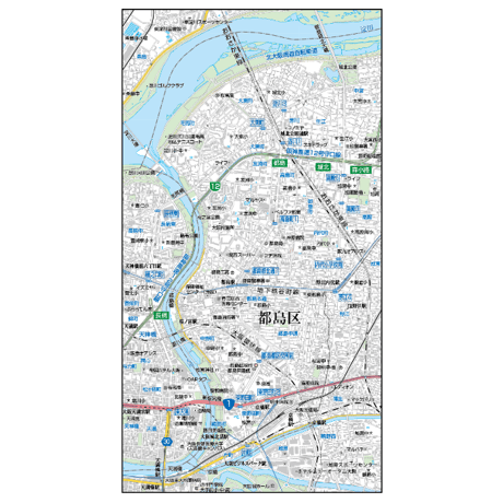 A大阪市都島区1／25,000地図タウンロード販売
