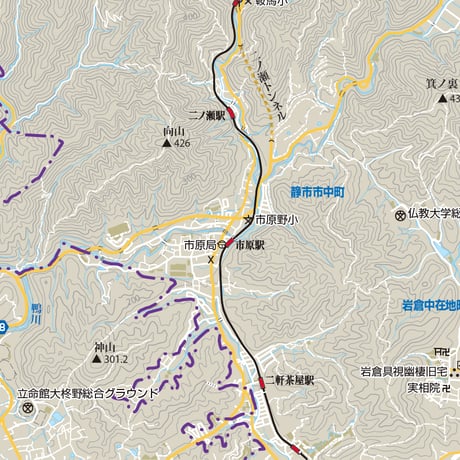 B京都市北部　1／50,000PDF地図タウンロード販売