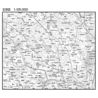 C東京文京区1/25000白地図ダウンロード販売