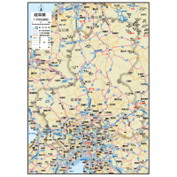県別マップ　B岐阜県地図ダウンロード販売