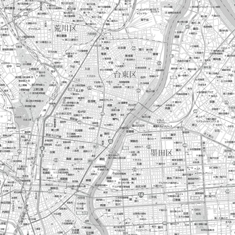 C東京23区全図1／25,000白地図ダウンロード販売 | 地図素材