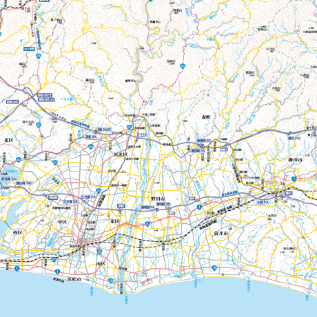 Bタイプ静岡県詳細地図1/200000タウンロード販売