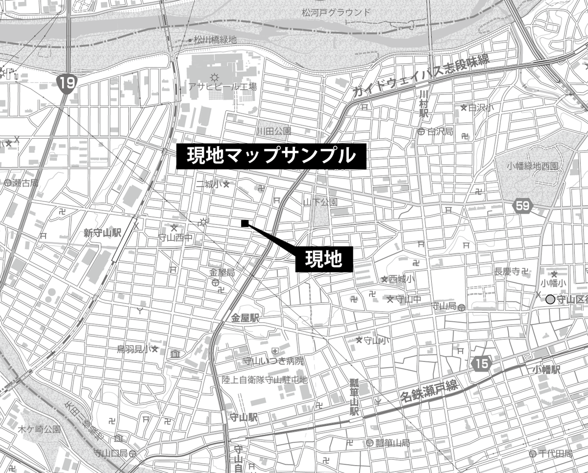 （訳ありセール 格安） C名古屋市昭和区白図1/25000PDFタウンロード販売 | 地図素材 古地図