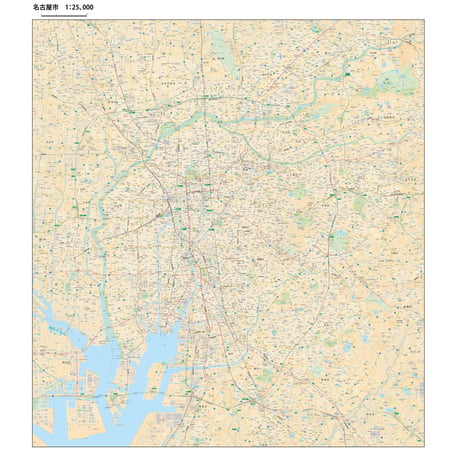 B名古屋市全図1/25000地図タウンロード販売