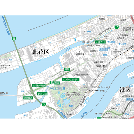 A大阪市此花区1／25,000地図タウンロード販売