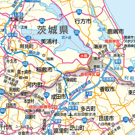 県別マップ　A茨城県地図ダウンロード販売