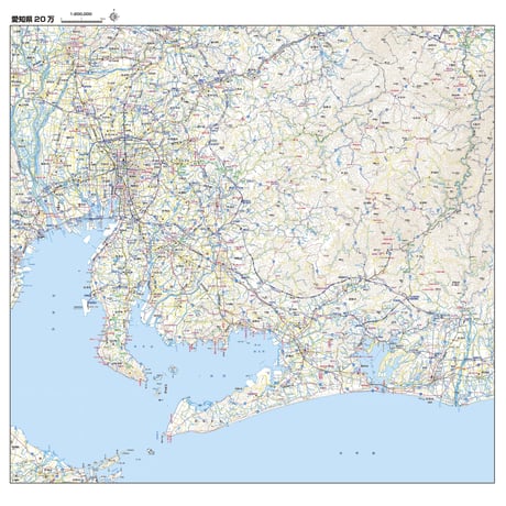 Bタイプ愛知県詳細地図1/200000タウンロード販売