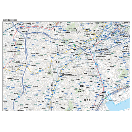 A横浜市南区1/25000地図タウンロード販売