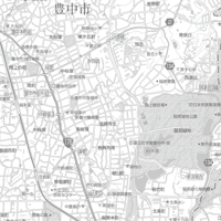 C豊中市白地図1／25,000PDFタウンロード販売