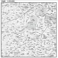 C東京都渋谷区1/25000白地図ダウンロード販売