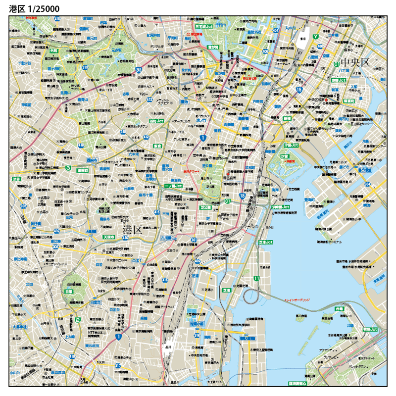 B東京都港区1/25000ダウンロード販売 | 地図素材 B東京都港区1/25000ダウンロード販売 | 地図素材